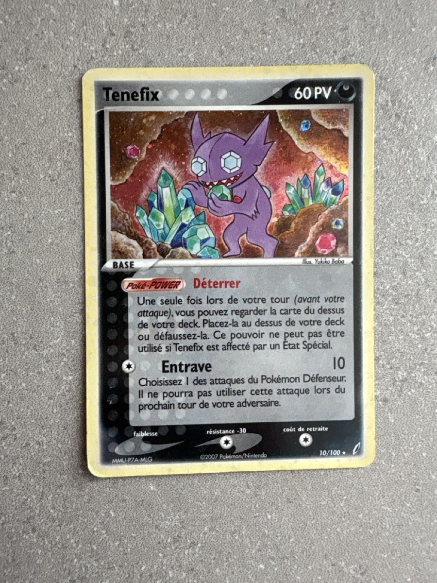 Pokémon Sammelbilder & Trading cards: Tenefix 60 pv holo 10/100 – Gebraucht aus Villeneuve VD von mel_c29d