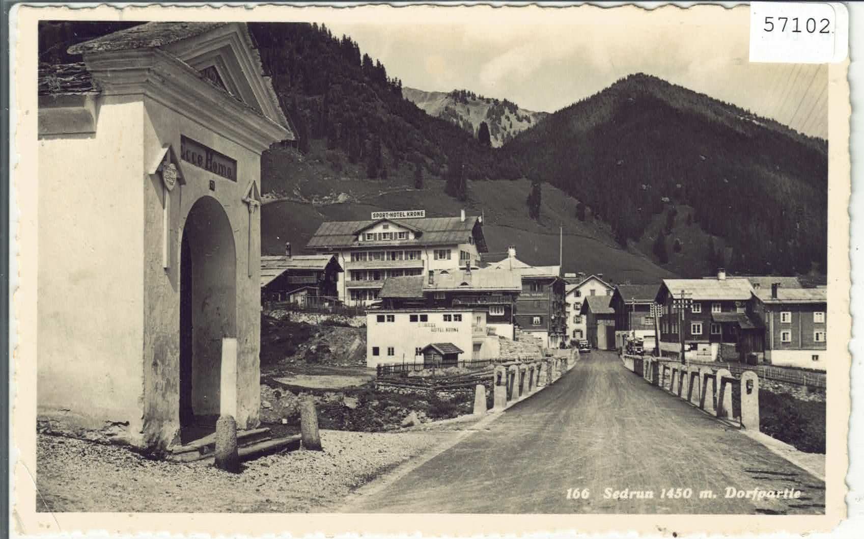 Ansichtskarten: Sedrun - Dorfpartie – Gebraucht aus Ettingen von Kartenplanet