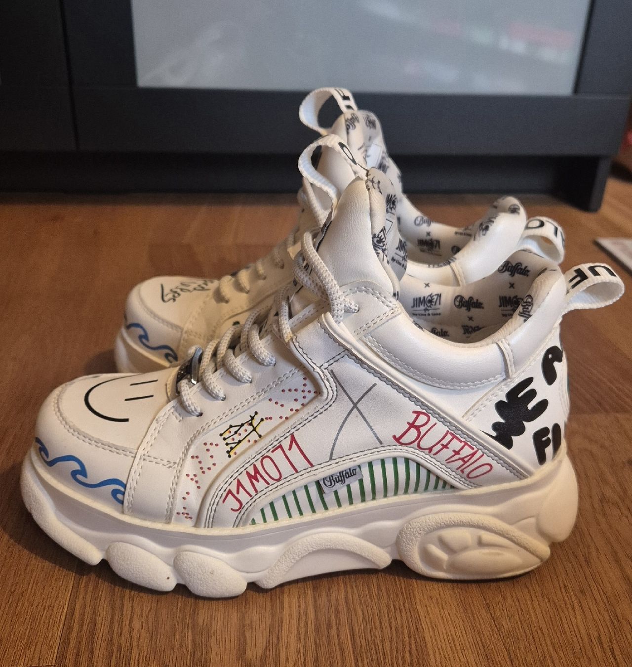 Baskets Buffalo x J1MO71 blanches taille 38 bon état (Gebraucht) in ...
