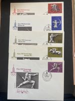 Sowjetunion 1977 Satz FDC Mod Fünfkampf Olympiade Moskau 80