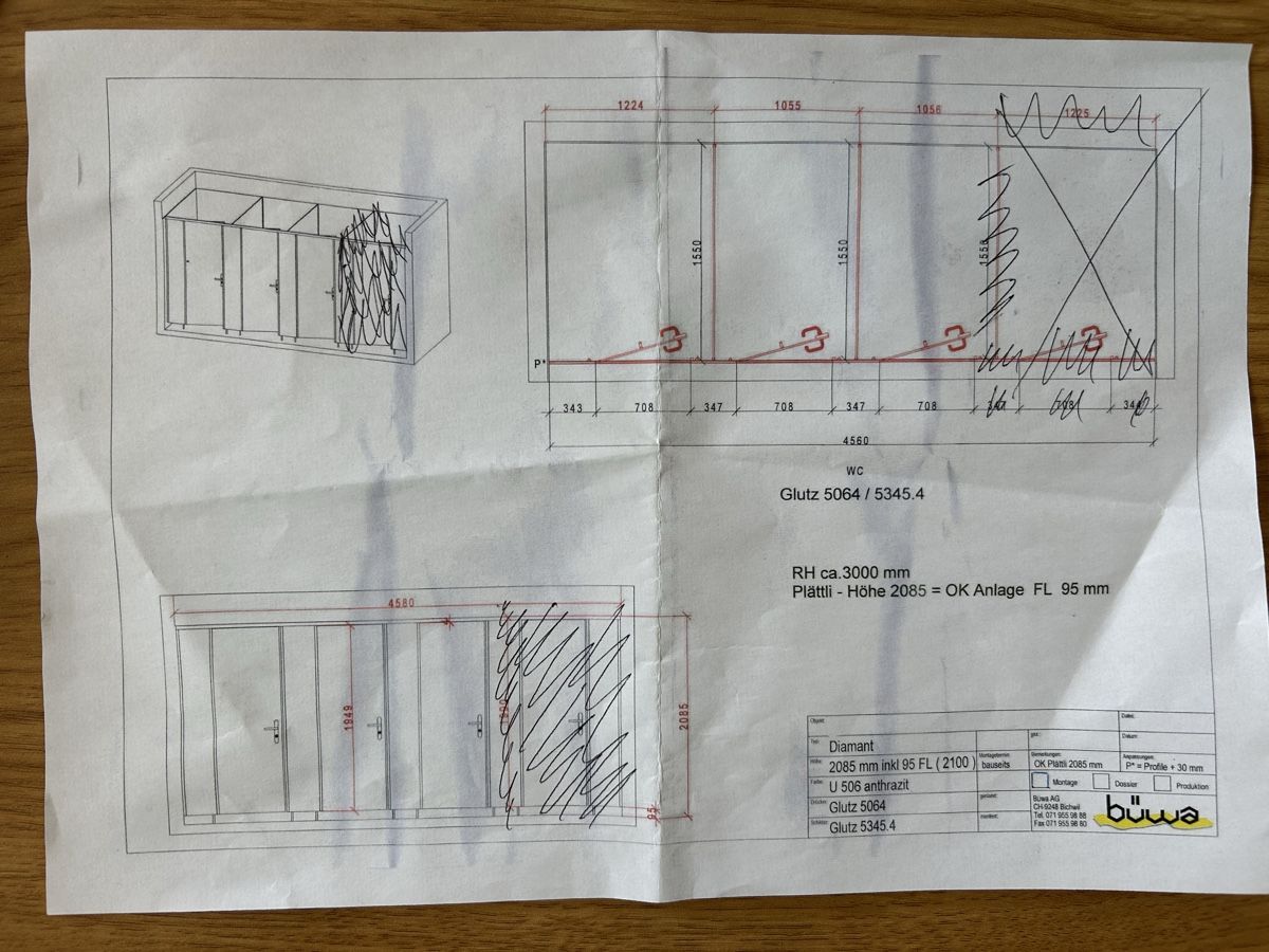 WC: Büwa Toilettenkabine – Usato da Schlieren venduto da weily 4