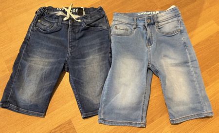 Jeans Shorts Kinder 2er Set Gr. 152