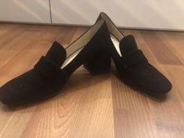 BENCI BROTHERS Wildleder Pumps Schwarz, Grösse 39