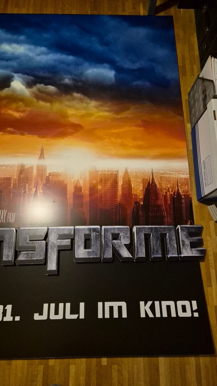 Home Cinema: Transformers Werbewand 2007 Kino Alhambra Bern – Usato da Bern venduto da Mertsch 6