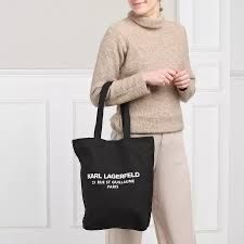Karl Lagerfeld Borse da donna: Karl Lagerfeld Shopper aus Canvas – Usato da Felben-Wellhausen venduto da begean 2