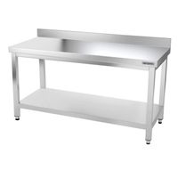 Edelstahl Arbeitstisch PREMIUM - 1600x700mm