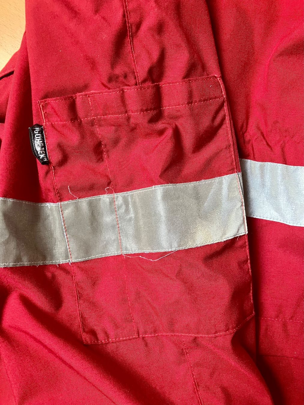 Jacken: Warn Schutz Jacke Arbeitsjacke rot – Gebraucht aus Bettwiesen von Zustand57 5