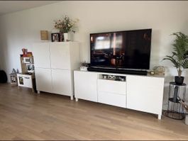 IKEA BESTÅ Sideboard & Highboard weiss hochglanz
