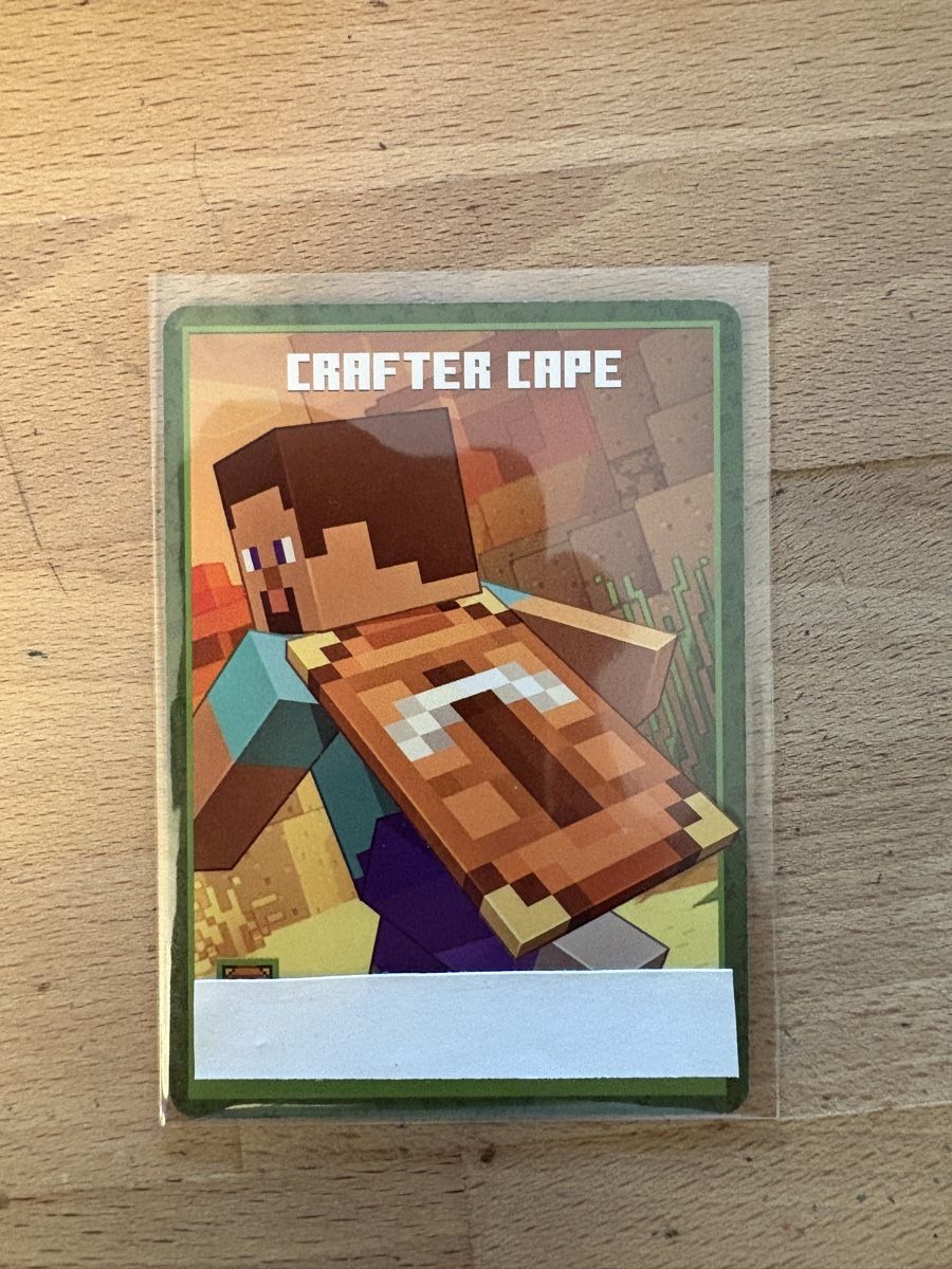 Cartoline: Minecraft Crafter Cape, Twitch Con 2026 Rotterdam – Nuovo (secondo la descrizione) da Zürich venduto da ram_jmq5
