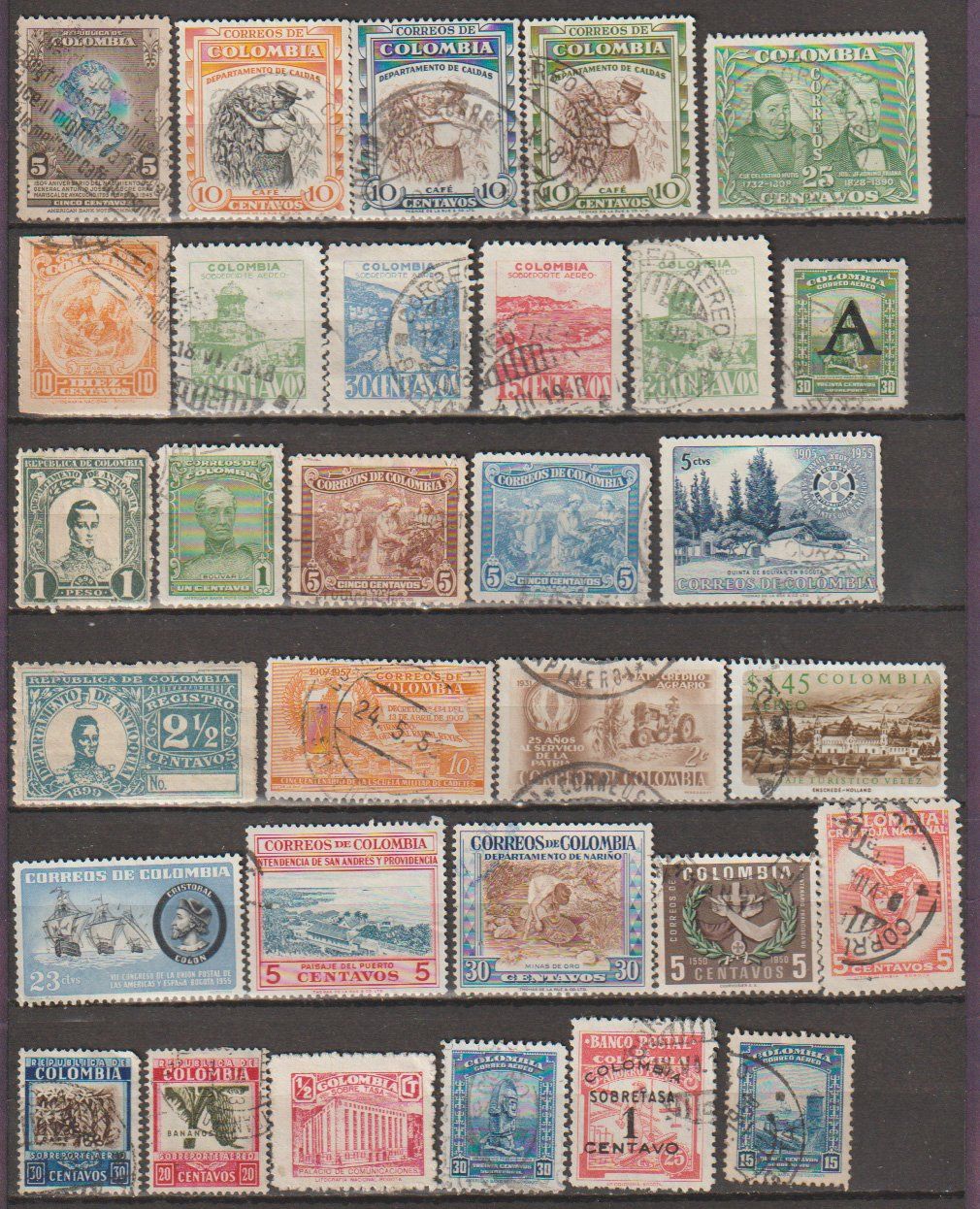 Alle Briefmarken: Colombie collection – Gebraucht aus Crans-Montana von kira56 1