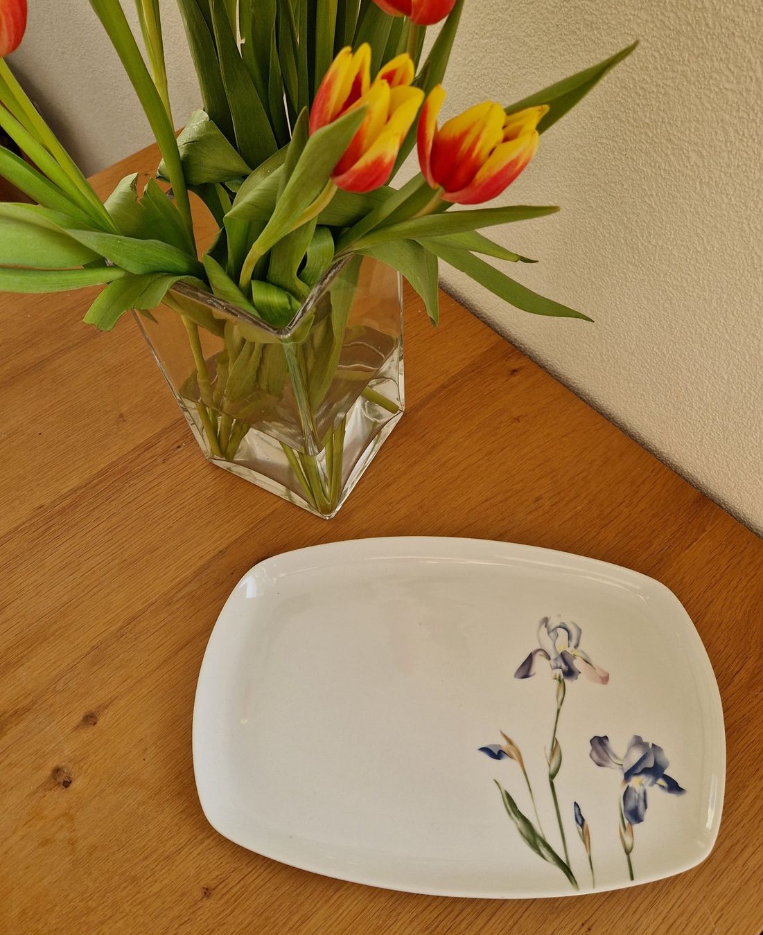 Piatti di portata: Servierplatte /Kuchenplatte /Teller gross,eckig,Blumen – Usato da Siblingen venduto da Vany_McDougall 6