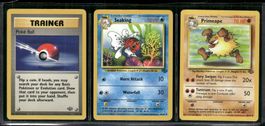 Vintage Pokémon Karte Jungle EN 1999 Lot of 3