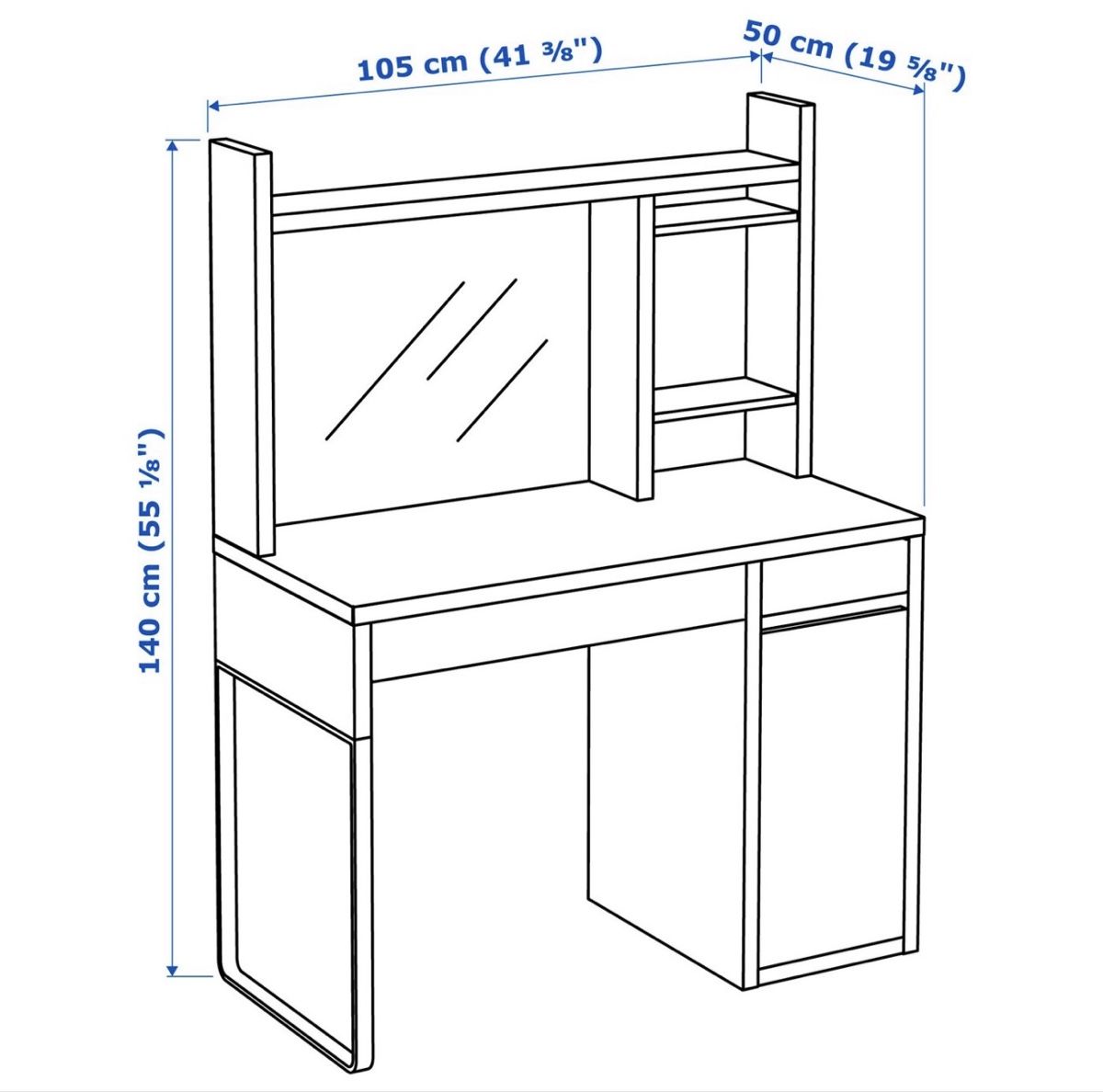 Schreibtische: IKEA MICKE bureau 105x50 – Gebraucht aus Lausanne von leonor.cmpl 3