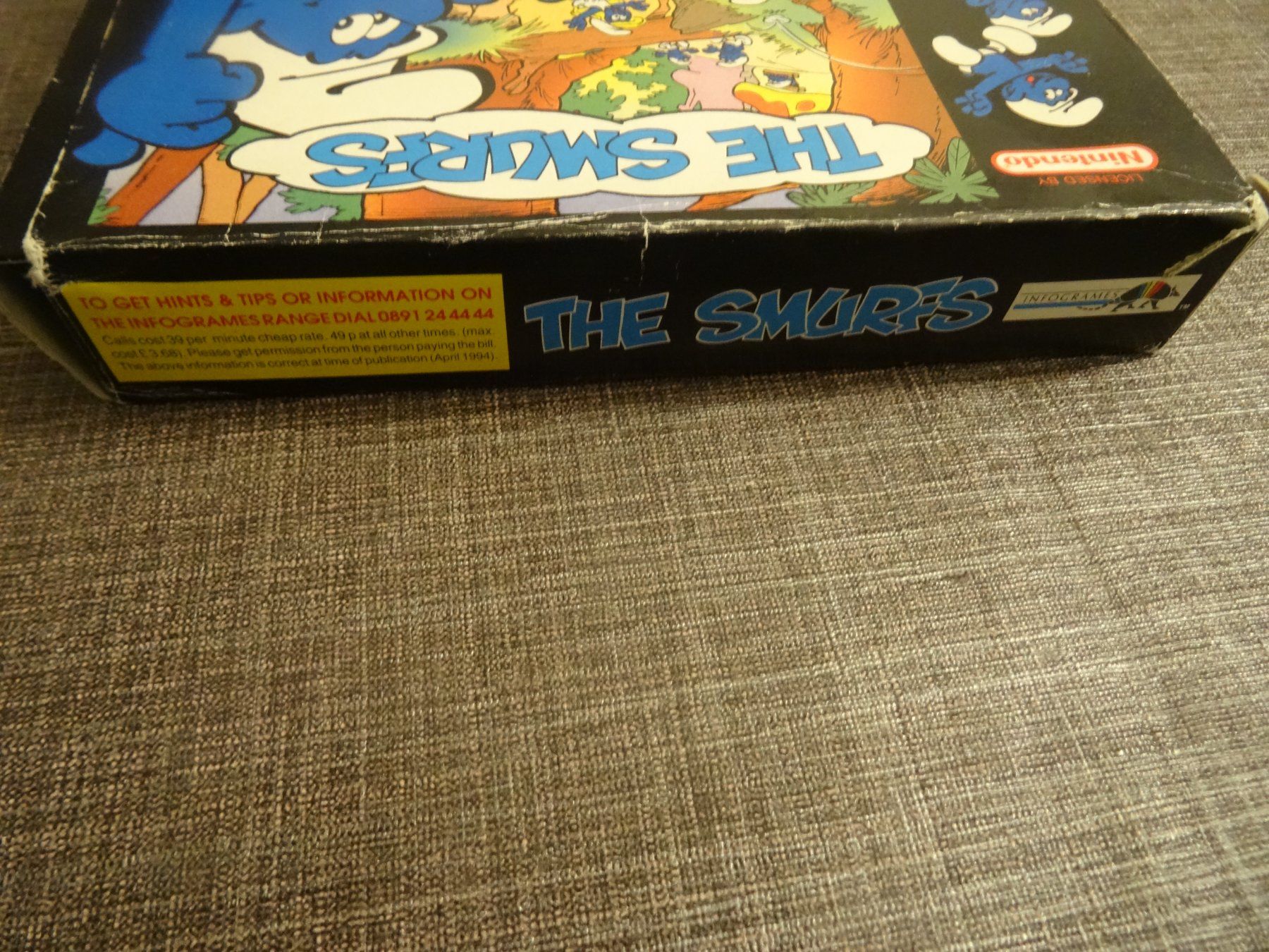 Nintendo Giochi: The Smurfs Schlümpfe SNES OVP – Usato da Olten venduto da Disc-Ausverkauf 2