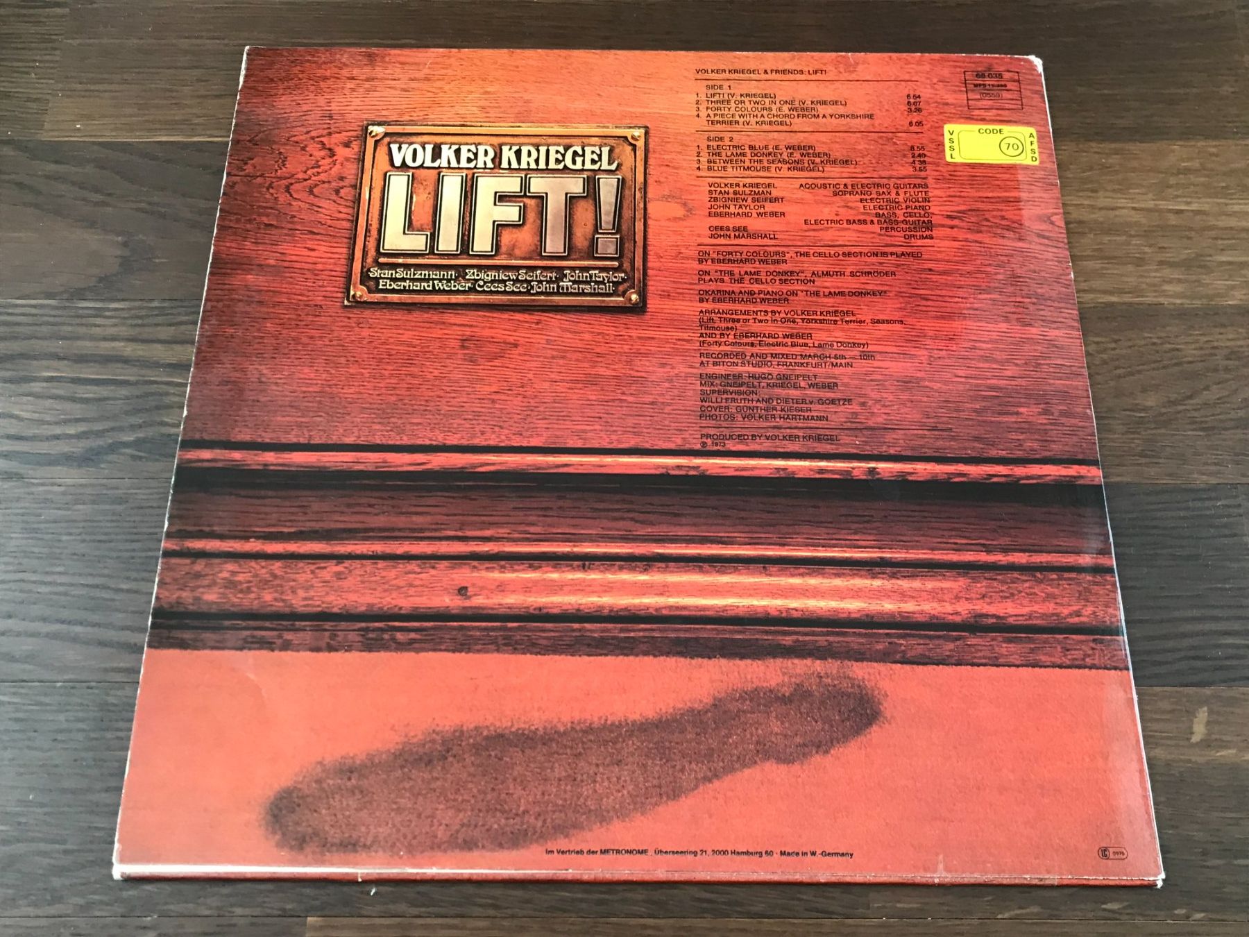 Dischi in vinile: VOLKER KRIEGEL - Lift! – Usato da Buchs AG venduto da Archie 1