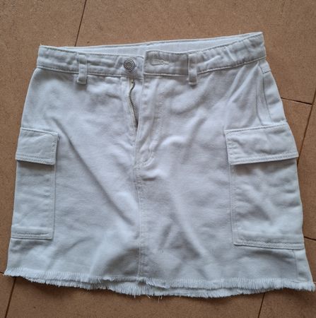Jeansjupe weiss für Mädchen 140 von H&M