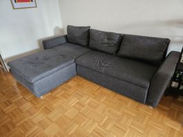 Bettsofa IKEA mit Recamiere. Dark Gray