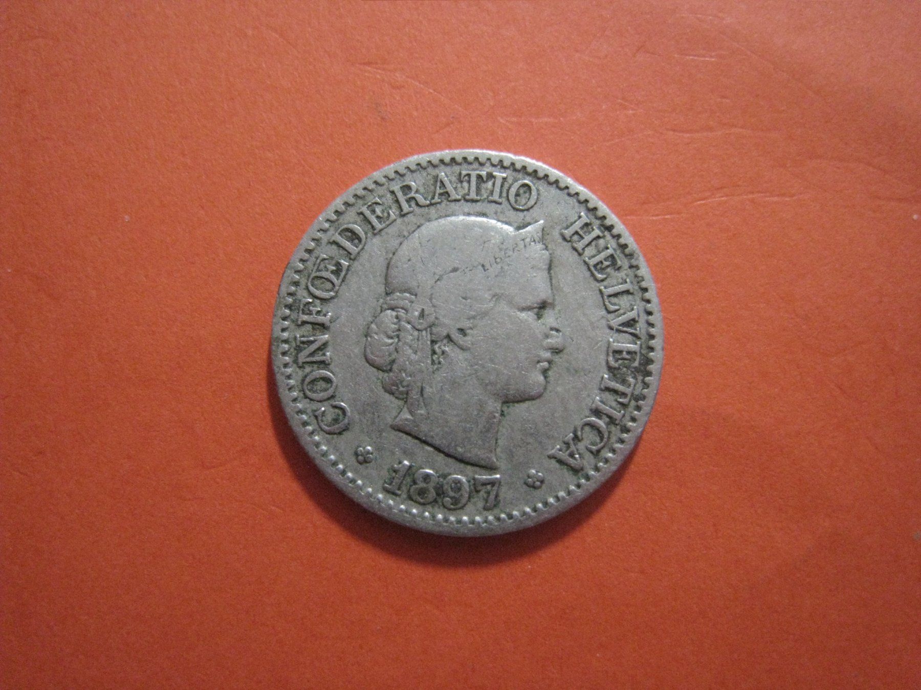 Tutti le monete: 10 Rappen  1897  s-ss   ( 21 )5.00 – Nuovo (secondo la descrizione) da Aarwangen venduto da Pinsel7890