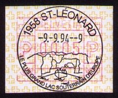 ATM 8A_1958 ST-LÉONARD_Werbe-VO K1409_9.9.94 ERSTTAG !