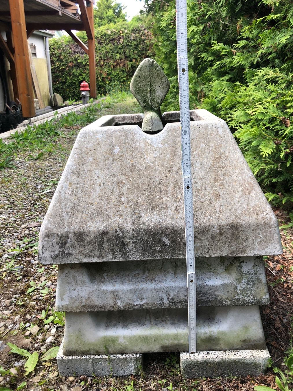 Camini: Kaminabdeckung MUNOT B 47, grau – Usato da Widen venduto da Paperboy2 5