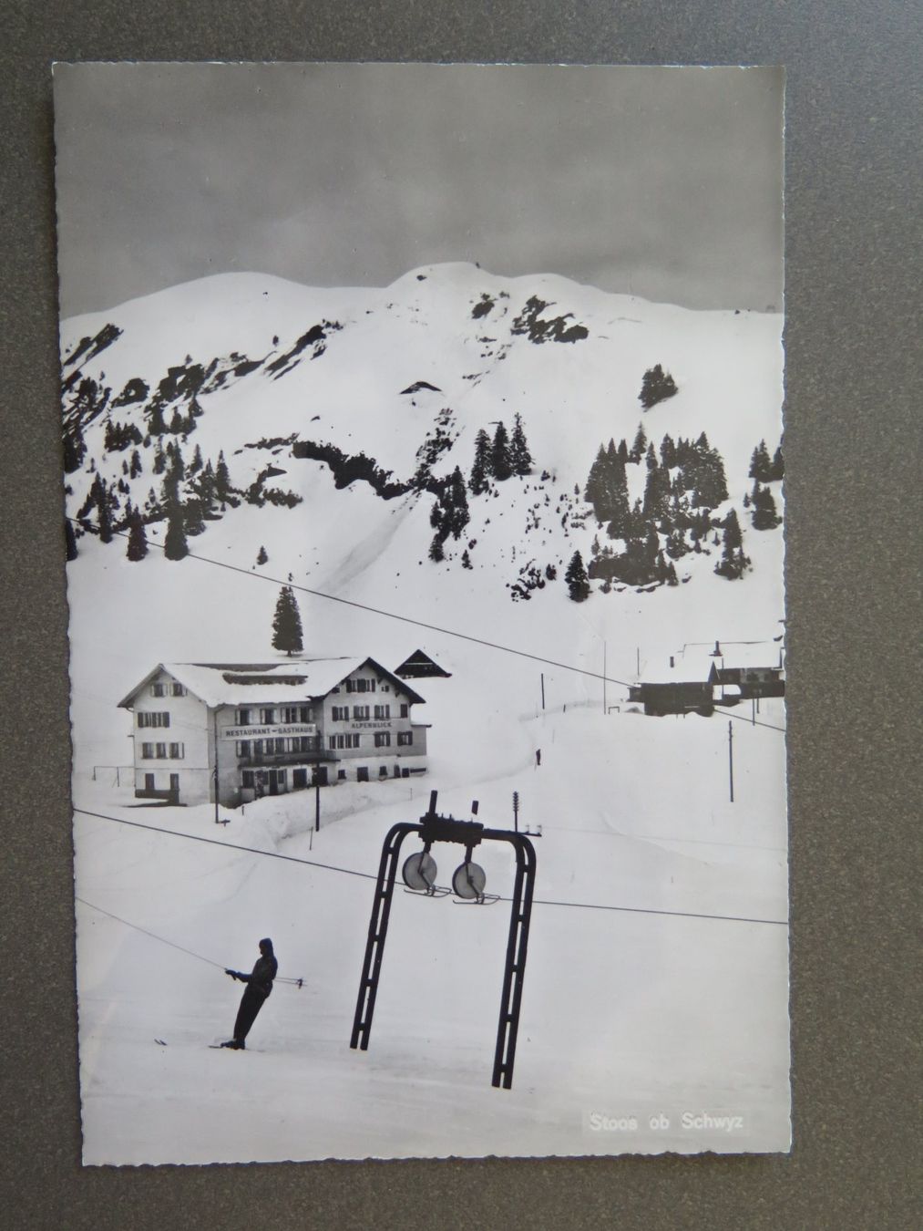 Ansichtskarten: STOOS OB SCHWYZ - ALTER SKILIFT – Gebraucht aus Wittenbach von lipasal