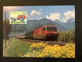 Carte postale CFF 150 ans Loc 2000, été 1997, Suisse 🇨🇭