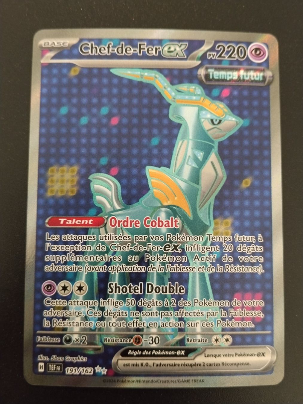 Pokémon Carte collezionabili: Pokémon Forces Temporelles: Chef-de-Fer 191/162 FR – Usato da Palézieux-Village venduto da oufoux08