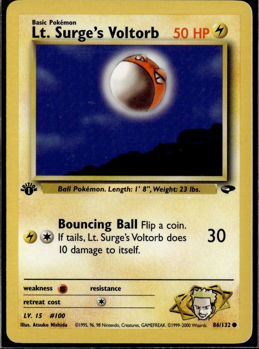 Pokémon Sammelbilder & Trading cards: lt. surge's voltorb 86/132 1st Edition Gym Challenge – Gebraucht aus Zürich von pokemon_cards