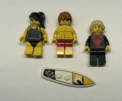 LEGO Set - 3 Minifiguren & Surfbrett .