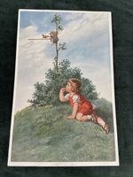 Postkarte Kind Vögel Motivkarte 