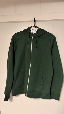 Grüne Zip-Hoodie Jacke Grösse S