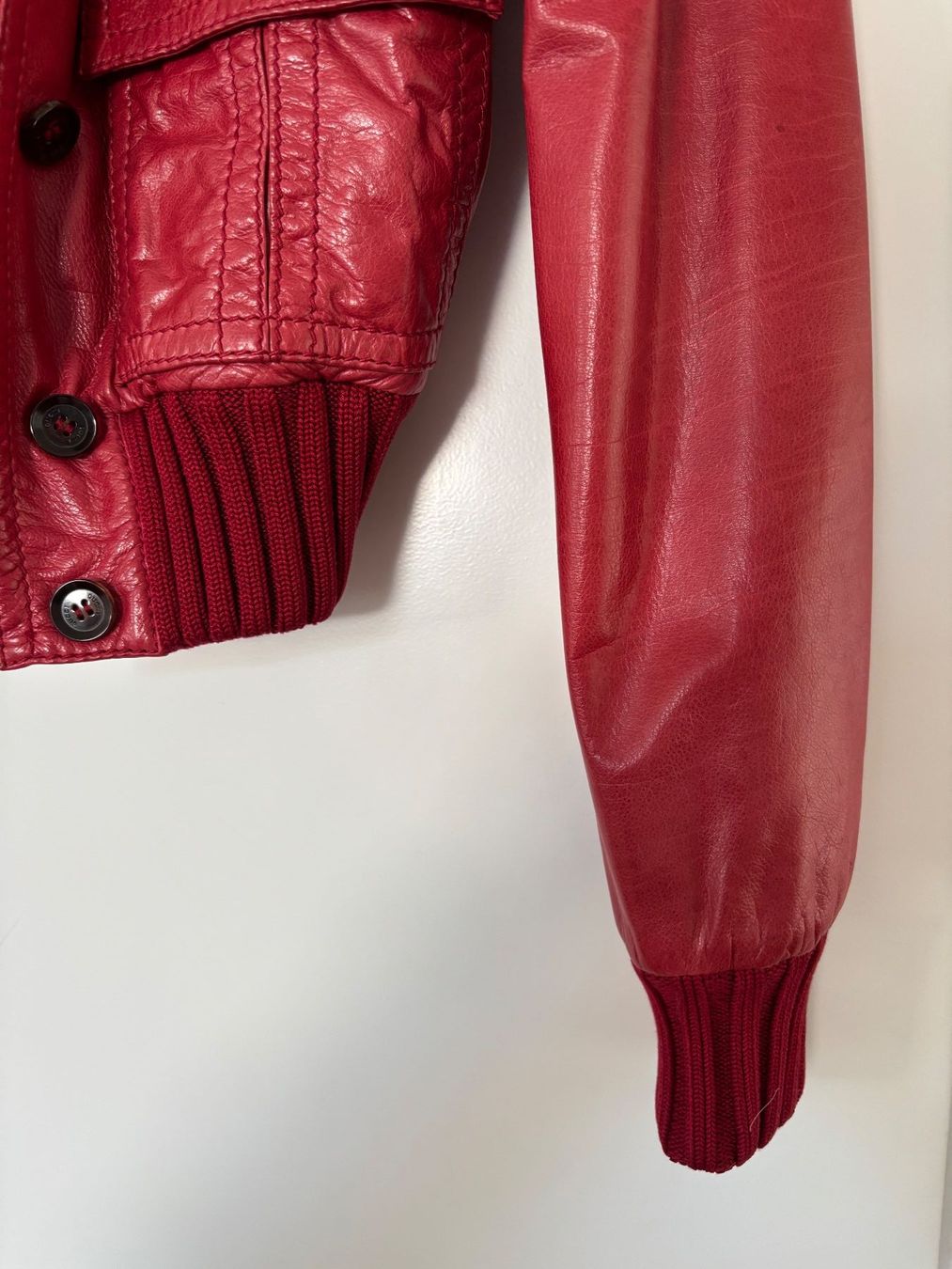 Gucci Giacche: Gucci Ledejacke /Bomberjacke rot  34 – Usato da Herrliberg venduto da mayfi 4