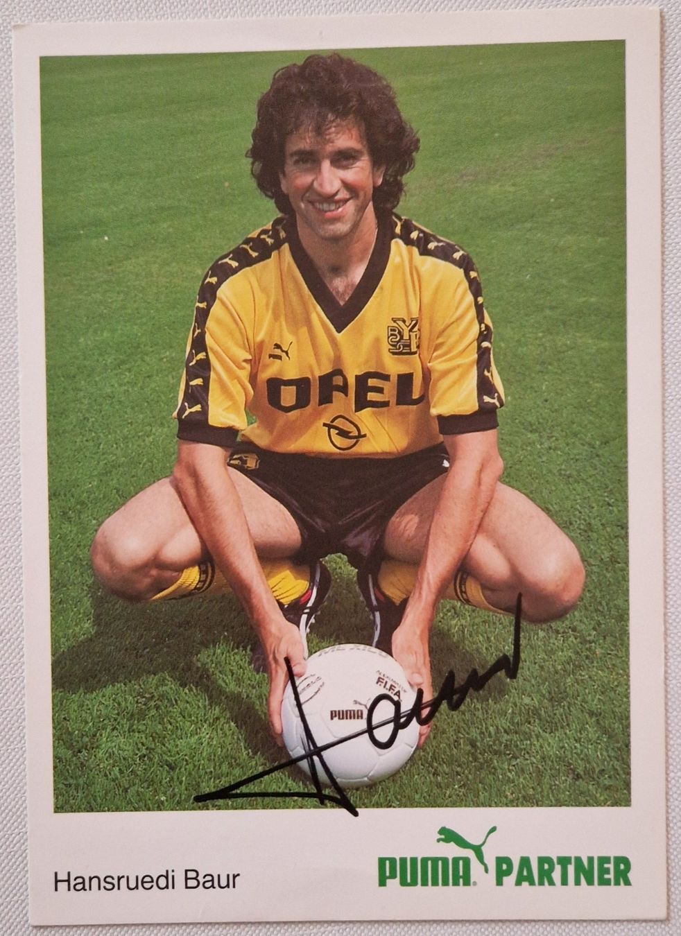 Autografi: Hansruedi Baur - YB - 90er Jahre – Usato da Menziken venduto da Autogramme