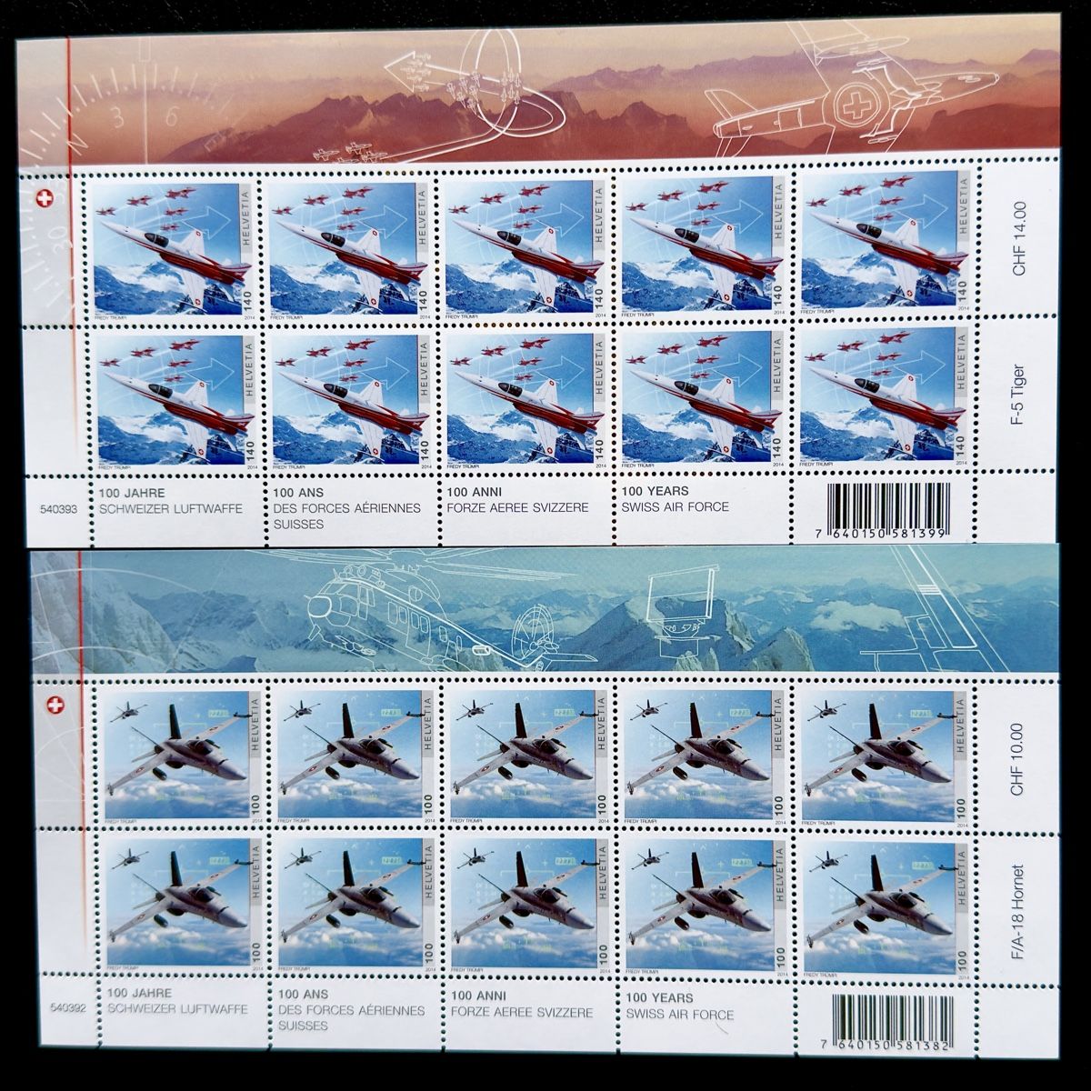 Alle Briefmarken: Frankatur CHF 100.- postfrische Markenbogen – Neu (gemäss Beschreibung) aus Glattbrugg von Artos67 1