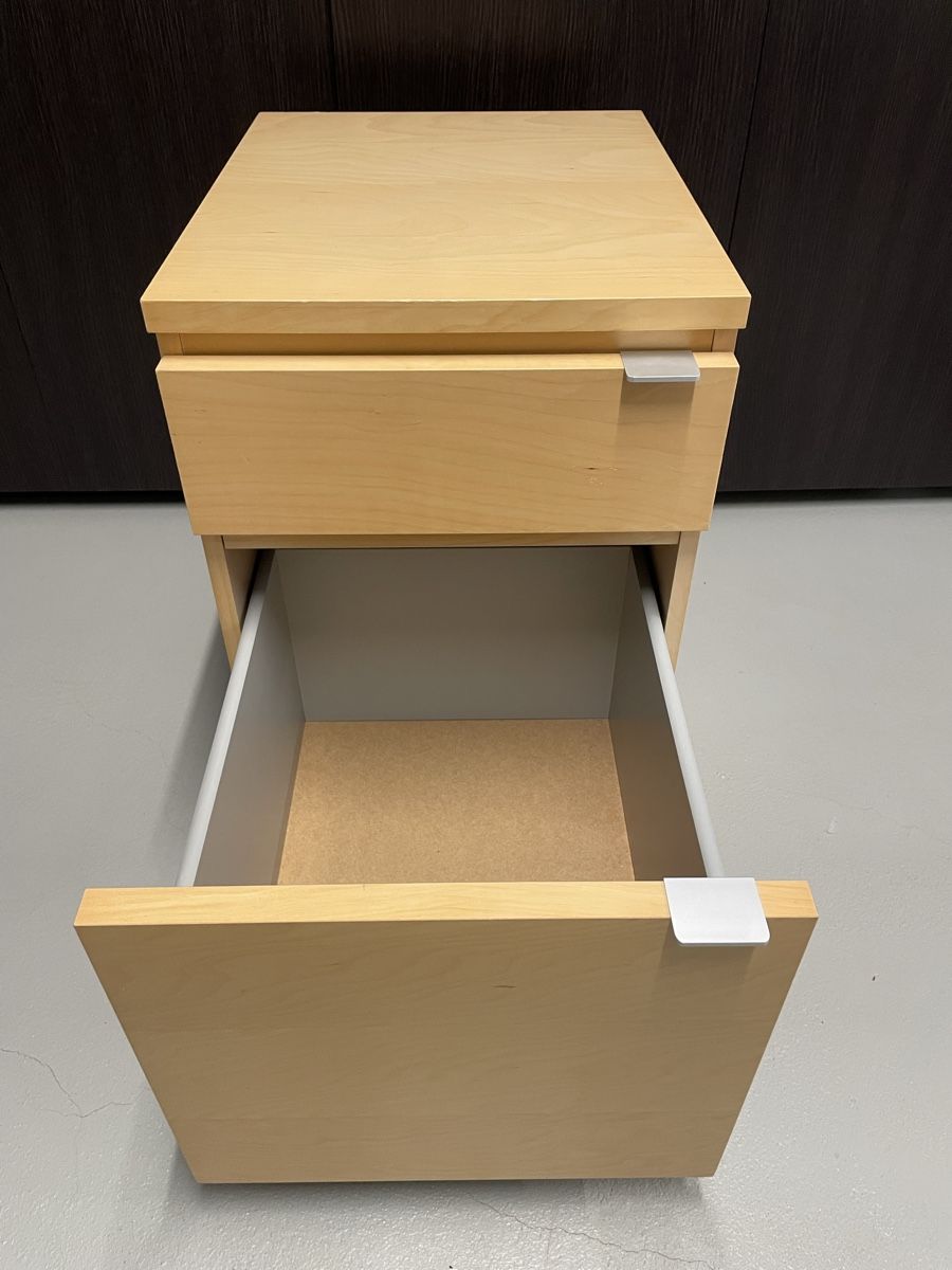 Banconi: Schubladenelement auf Rollen, Holz hell, 2 Schubladen – Usato da Seengen venduto da lou_v5m2 3