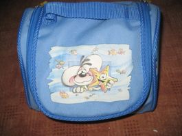 Kulturtasche Tasche Spiegel Diddl Maus blau Fische