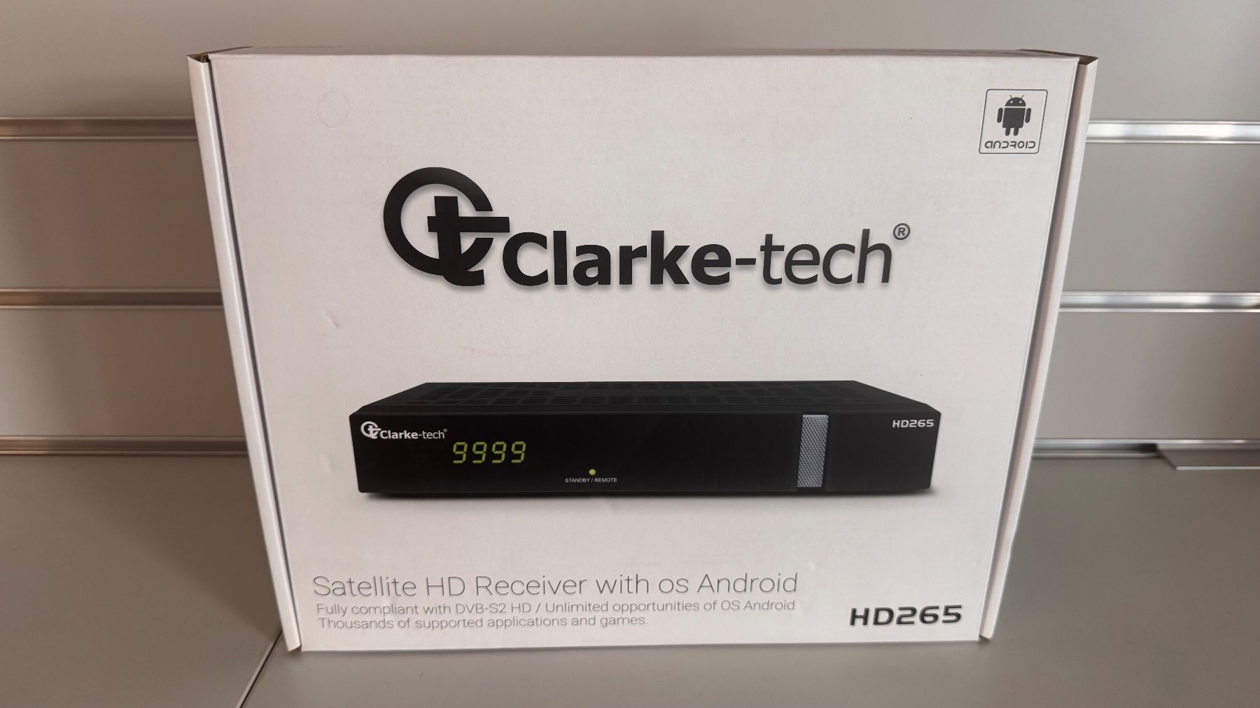 Ricevitori: Sat Receiver Clarke-Tech H265 SAT+IPTV – Nuovo e nell'imballaggio originale da Dietlikon venduto da SAT-SWISS