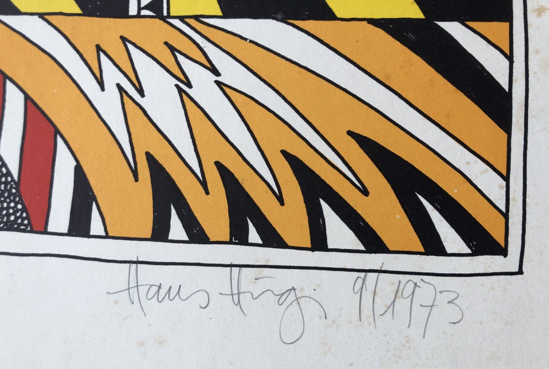 Grafica & Litografie: 2x Hans Hügi - Originallithografien - 1973 - Pop Art – Usato da Schaffhausen venduto da durruti 7