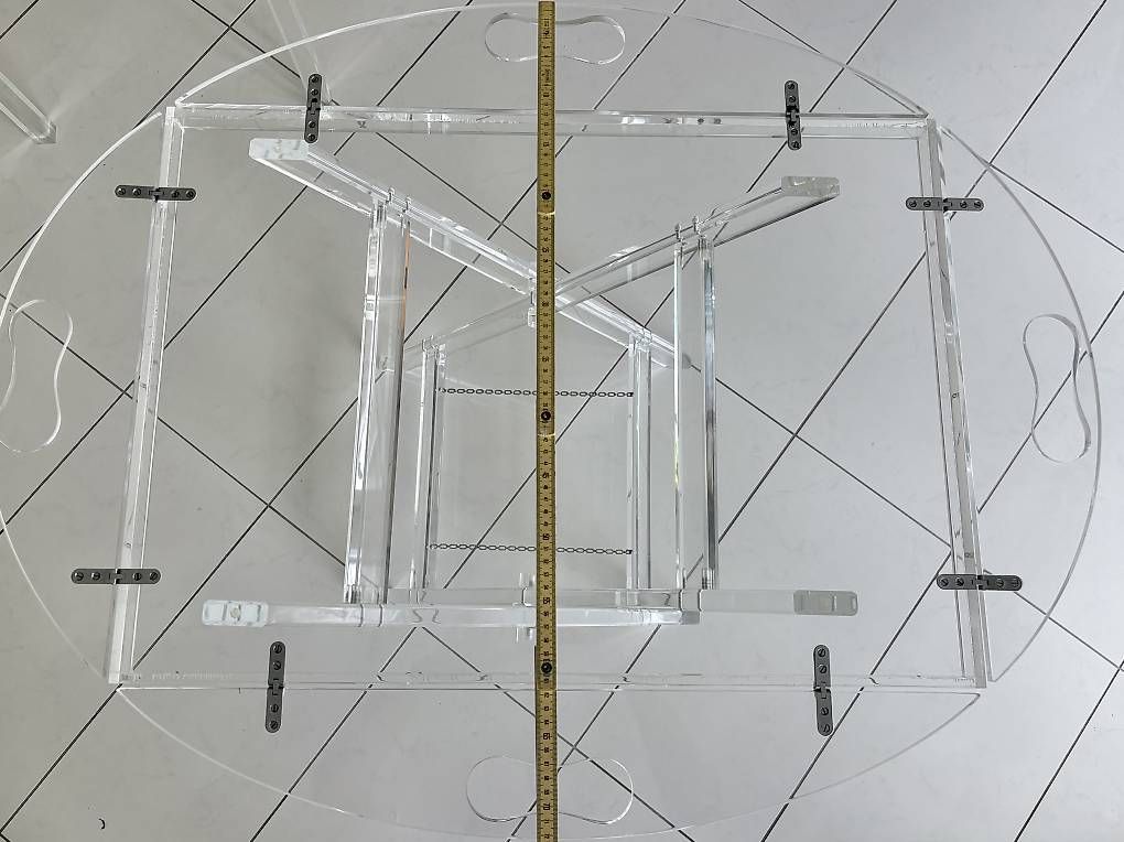 Tavoli: Klappbaren Plexiglastisch, 2-teilig – Usato da Hochfelden venduto da Carla73 2