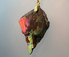 Spektrolith Anhänger inkl.vergold. Schlaufe