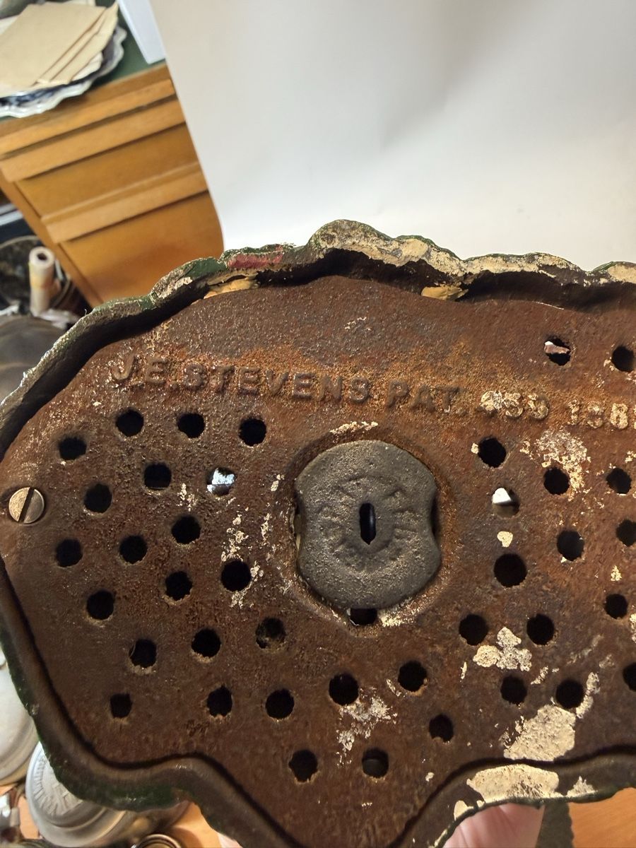 Salvadanai: Alte Totengräber Spardose Gusseisen J&E Stevens – Usato da Grenchen venduto da swiss.antiques 6