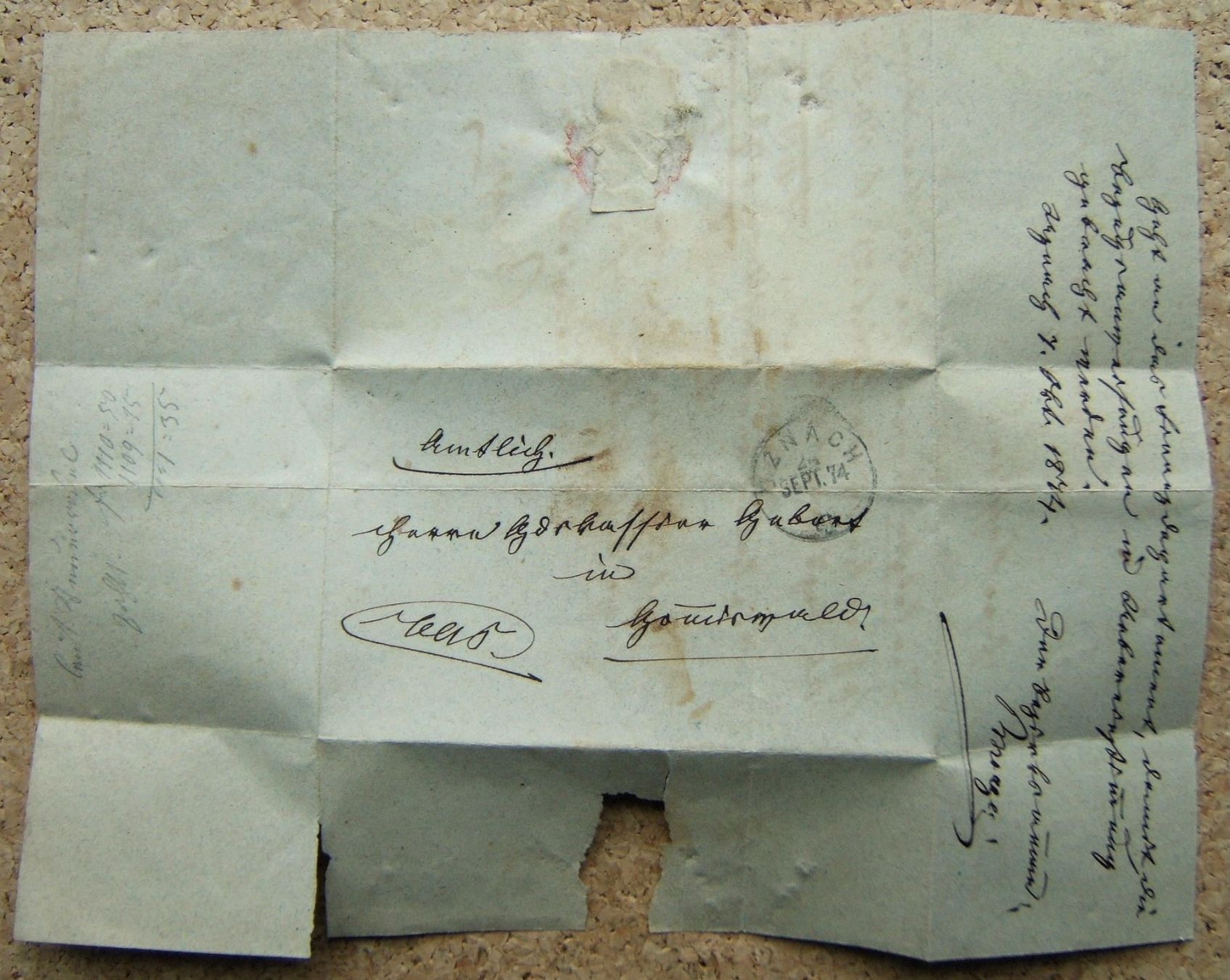 Alle Briefmarken: FALTBRIEF VORPILATELIE AB UZNACH 1874 – Gebraucht aus Brunnen von Nonne04 3