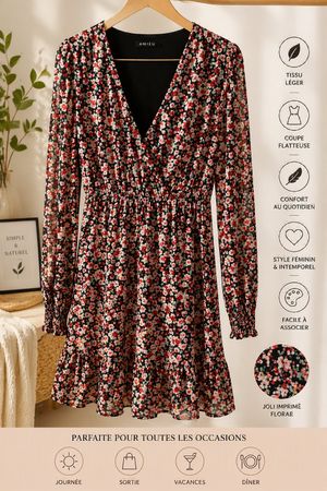 Robe fleurie longue - Taille S