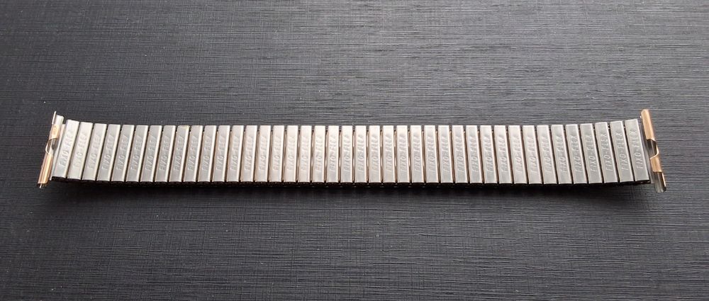 Bracelet De Montre Vintage Rowi En Métal - Taille 9, Fixo-flex - Occasion Super état Femme