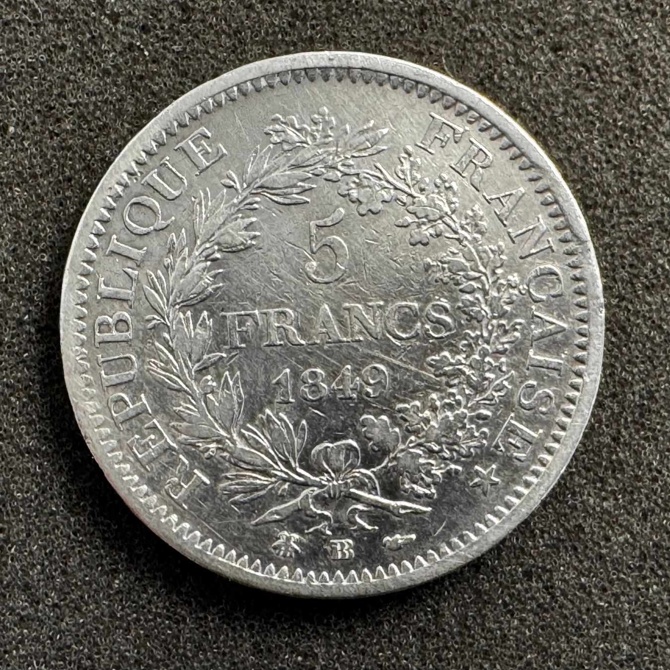 Tutti le monete: 5 Francs Silber Frankreich 1849 BB – Usato da Reitnau venduto da tb-muenzen