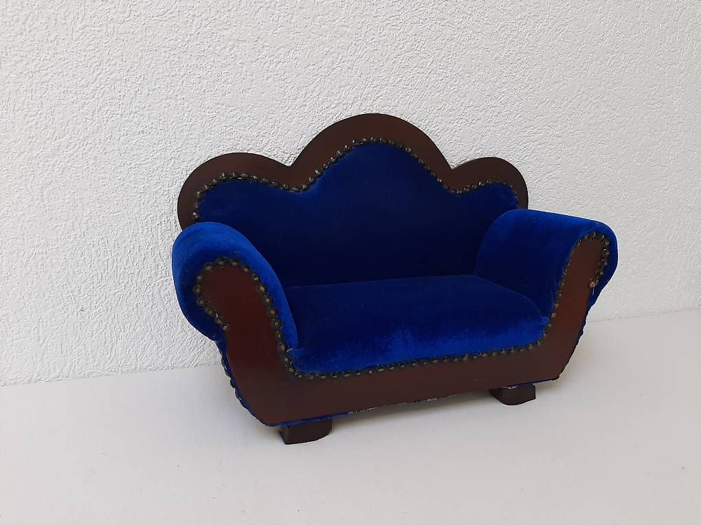Divani: Puppensofa blau – Usato da Soyhieres venduto da chatons 3
