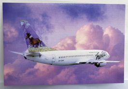Postcard Boeing737-300 jet Frontier