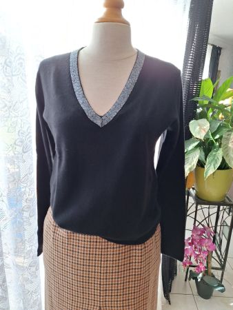 Pull soie-cachemire, taille 38