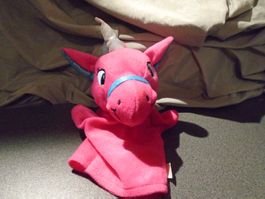 Handpuppe Einhorn, pink