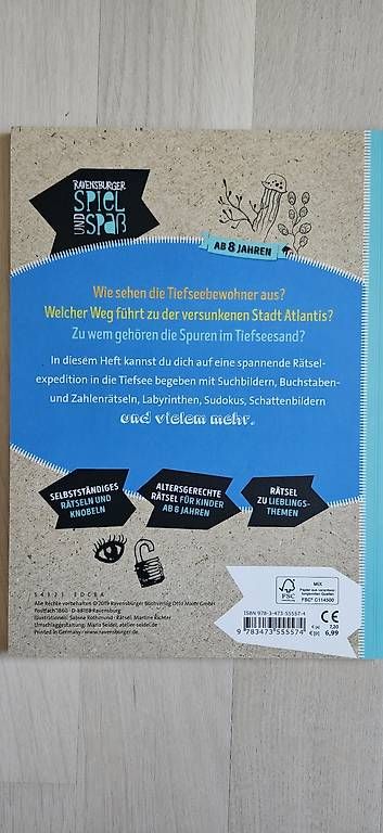 Libri: Rätselspass Tiefsee Expedition – Usato da Baden venduto da Boomer76 1